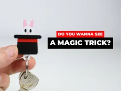 PRINT-IN-PLACE MAGIC HAT KEYCHAIN
