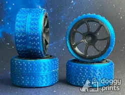 RC Car Offroad Knobby TPU Tires - Compatible with my Custom Wheels (12 mm Hex)