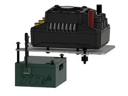 X-maxx Max5 ESC plate - Radio relocation box **Improved**