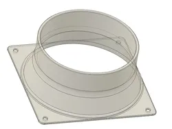 120mm fan to 100mm hose air duct adapter