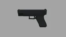 3D Low Poly Pistol(gun) model.