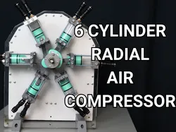 6 Cylinder Radial Compressor (300+ psi)