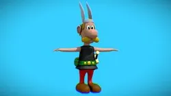 Asterix From Asterix & Obelix Low Poly