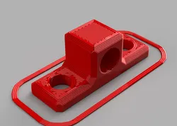 bowden tube connector mount for aluminum extrusion
