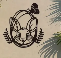Bunny Butterfly Wall Art