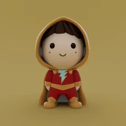 Characters & Creatures STL Descărcare - Shazam mic și drăguț - akash3dprints