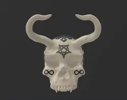 Characters & Creatures STL indir - Demonen Schedel - Mr3DBeast