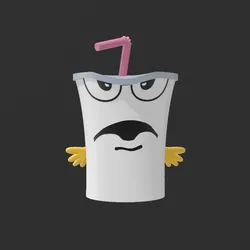 Characters & Creatures STL indir - Master Shake van ATHF - Mr3DBeast