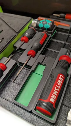 Craftsman Small Screwdriver Gridfinity Bin 1x3