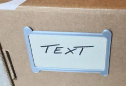 Etiquette: Wechselbare Beschriftung von Kartonen