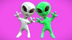 Gray alien humanoid