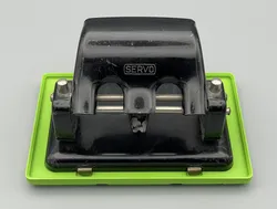 Gridfinity bin for vintage SERVO Hole Punch (A4 Locher)