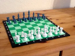 Little Chess Set with Staunton inspired Pieces