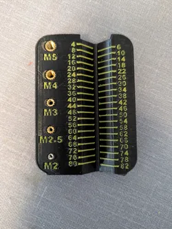Metric Screw Measuring Tool