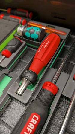 PB Swiss Ratcheting Screwdriver (Short) Gridfinity Bin 1x4