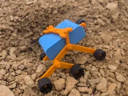 Rovie, the little desktop rocker-bogie Rover.