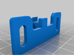 RV screen door latch plate