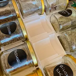 Spice jar inserts for IKEA drawer/Vložky na sklenice s kořením do IKEA šuplíku