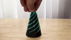 Spiral Passthrough Fidget Cone - Easy to Print!