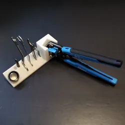 Tools & Spare Parts STL indir - Houder voor zelfinstellende draadstripper en gereedschap - RD Effects