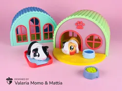 Diorama for Cute Flexi Animals, Cute Guinea Pig Edition