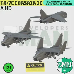 Drones & Aircraft STL Download - TA-7C CORSAIR V1 (3 ASP STYLES INSIDE)by Z-MAN DEVELOPERS