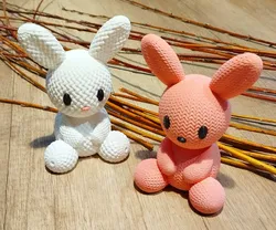Easter Crochet/Weaved Bunny