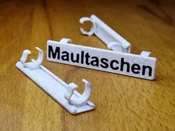 Fridge shelf label
