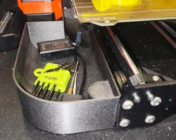 Prusa Left  Bin MK4 with cable tunnel - For Prusa Enclosure