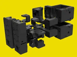 Prusa XL modified CoreXY parts for new O-rings or Washers with smaller Pulley holes