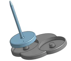 Rotating double yarn holder