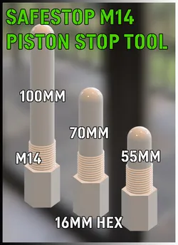 SafeStop M14 – Plastic Piston Stopper for Engines - 3 sizes