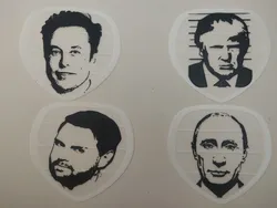 Urinal Splash Screens, Trump, Putin, Musk, Vance