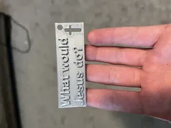 "What would Jesus do?" Keychain