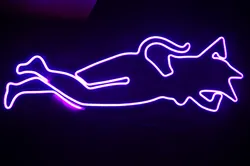 Cat-girl neon sign