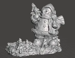 Home Decorations & Ornaments STL Download - giant snowman tea lightby celticverse