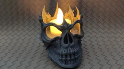 Lich King's Skull - LED Tea light Holder
