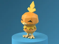 Low-poly Torchic