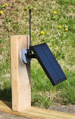 Minimalist SMA Harbor Breeze Meshtastic Off-Grid Solar Node Bracket with Holster