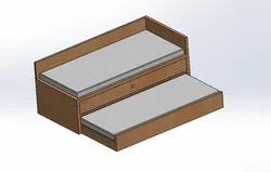 Other STL Download - House Series - Single Bed + Pull Out Bedby Bettytheprintguy