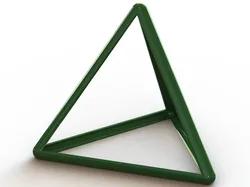 Sculptures & Artworks STL indir - Draadframe tetraëder - MR AnyCAD