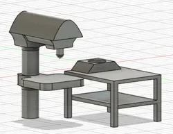 Tools & Spare Parts STL Descărcare - 1/18 Presă de găurit 1 / Perceuse a colonne 1 - Vendetta3Diorama