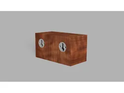 Wall keyhole hanger round 28mm flush mount