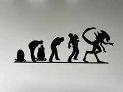 Alien Evolution Wall Art #1
