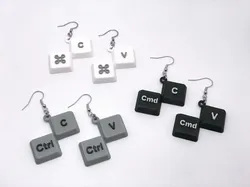 Copy Paste Keycap Earrings