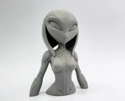 Female Insectoid Alien Sculpture