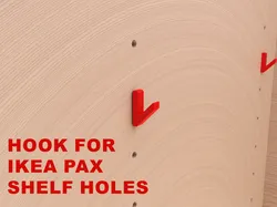 Hook for IKEA PAX Shelf Holes – Space-Saving Closet Organizer