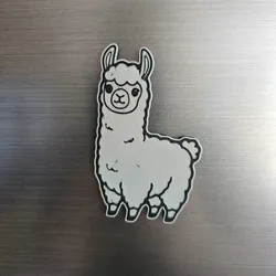 3D printer bestanden | 3MF | Lama fridge magnet