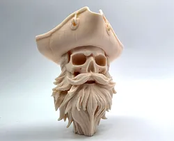 Bearded Pirate Skull