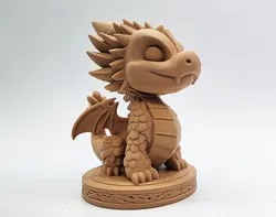 Cute Dragon on Pedestal